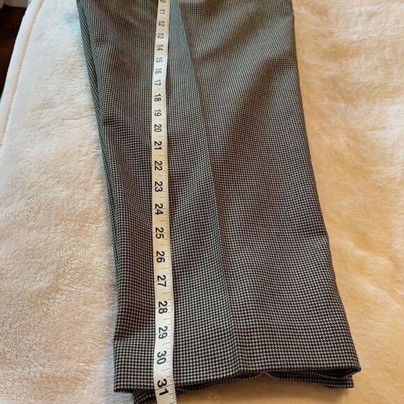 NWT Larry Levine Black & White Hounds Tooth Capris - Picture 10 of 11